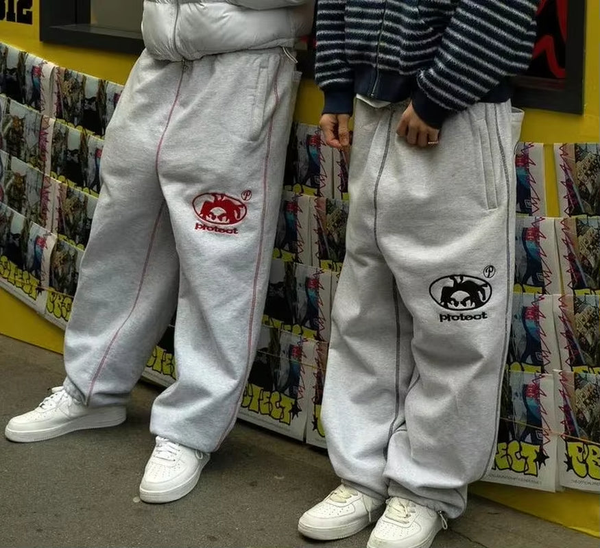 "Protect" Baggy Joggers - Casual Streetwear Pants for a Trendy Look