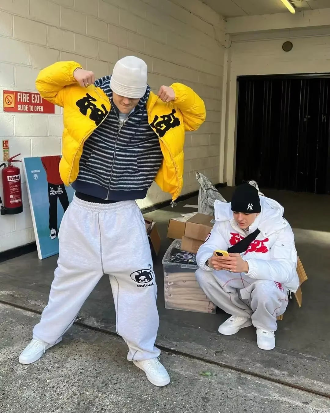 "Protect" Baggy Joggers - Casual Streetwear Pants for a Trendy Look