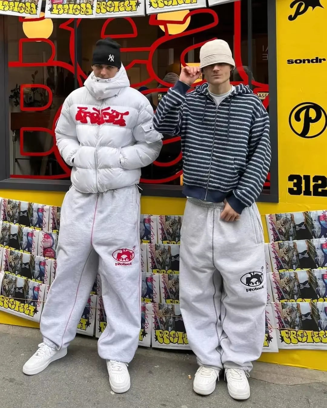 "Protect" Baggy Joggers - Casual Streetwear Pants for a Trendy Look